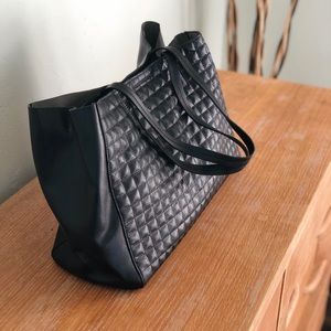 Banana Republic Quilted Leather Tote